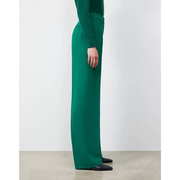 NEW LAFAYETTE 148 dalton pant in emerald - Picture 2 of 3